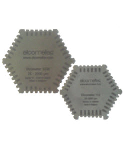 Hexagon Wet Film Comb 25  3000μm "Elcometer" m. B112---1B